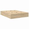 vidaXL Bed Frame with Storage Sonoma oak 150 x 200 cm Engineered wood