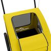 vidaXL Pet Bike Trailer Yellow Oxford Fabric and Iron