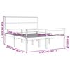 vidaXL Senior Bed without Mattress Grey 160x200 cm Solid Wood