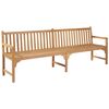 vidaXL Garden Bench 240 cm Solid Teak