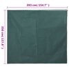 vidaXL Plant Fleece Cover with Zip 70 g/m&sup2; 3.93x3.5 m
