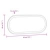 vidaXL LED Bathroom Mirror 90x40 cm Oval