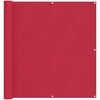 vidaXL Balcony Screen 120 x 1000 cm Oxford Fabric Rectangular Burgundy