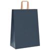 vidaXL Paper Bags 250 pcs with Handles Blue 32x17x44 cm