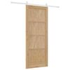 vidaXL Sliding Door ORKDAL Brown 83 x 202 cm Solid Pine Wood