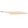 vidaXL Electric Retractable Awning Yellow and White 4 x 2 m