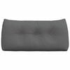 vidaXL Back Pillow Dark Grey 100 x 24 x 50 cm Fabric