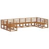 vidaXL Outdoor Sofa Set 10 pcs Natural Solid Acacia Wood