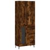 vidaXL Highboard Smoked Oak 69.5x34x180 cm Engineered Wood