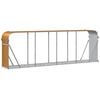 vidaXL Log Holder Wood Look 300x45x100 cm Galvanised Steel