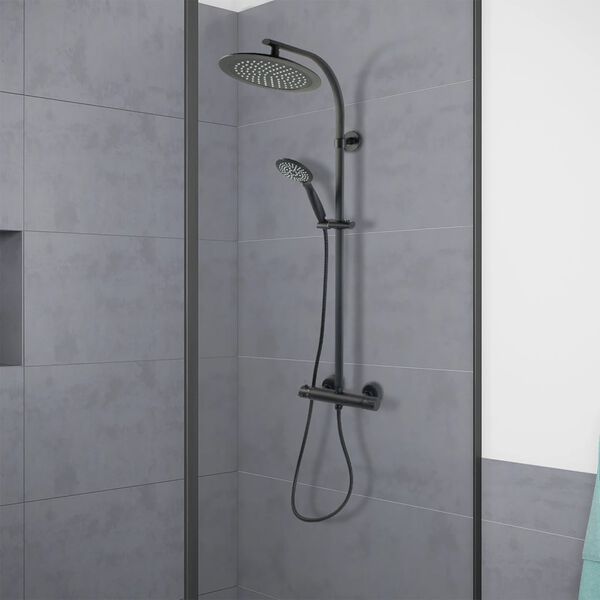 CORNAT Overhead Shower System NOIR STYLE Black
