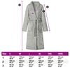 vidaXL Bathrobe without Hood Grey M Flannel