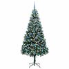 vidaXL Artificial Christmas Tree with 300 LEDs with Stand Green 210 cm