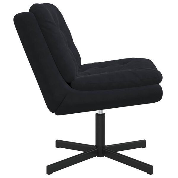 vidaXL Swivel Relaxing Chair Black 63 x 75 x 76 cm Velvet