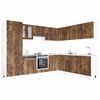 vidaXL 14 Piece Kitchen Cabinet Set Porto Smoked Oak Engineered Wood