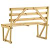 vidaXL Garden Bench 120 cm Impregnated Pinewood