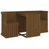 vidaXL Balcony Set 2 Seater Honey Brown Solid Wood Pine