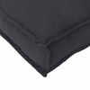 vidaXL Pallet Cushion for Bench Black 120 x 40 x 8 cm Oxford fabric