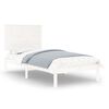 vidaXL Bed Frame without Mattress White 100x200 cm Solid Wood Pine