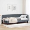vidaXL Corner Bed Frame with Headboard Dark Grey 90 cm x 190 cm Velvet