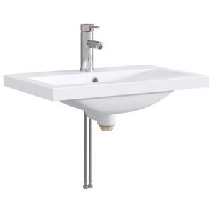 vidaXL Bathroom Wash Basin Chrome 61 x 40 x 16.5 cm Metal