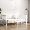 vidaXL Day Bed without Mattress White 90x200 cm Solid Wood Pine