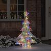 vidaXL Christmas Tree with 100 LEDs Multicolour 120 cm Acrylic