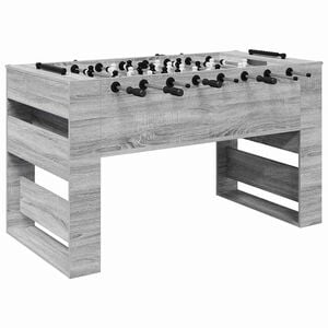 vidaXL Foosball Table Grey Sonoma 146.5 x 74 x 85 cm Engineered Wood