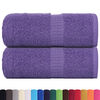 vidaXL Guest Towels "FROGN" 2 pcs Purple 30x50 cm 360 gsm