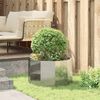 vidaXL Planter Silver 60 x 60 x 35 cm Galvanised Steel