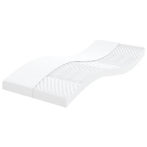 vidaXL Foam Mattress White 80x200 cm 7-Zone Hardness 20 ILD