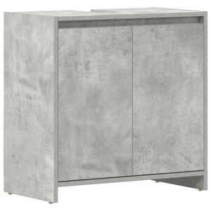vidaXL Bathroom Cabinet | Concrete grey | Engineered wood | 60x33x61 cm