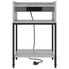 vidaXL Bedside Cabinet with Shelf 2 pcs Grey Sonoma 40 x 40 x 61 cm