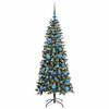 vidaXL Artificial Christmas Tree with 150 LEDs with Stand Green 150 cm