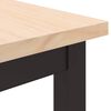 vidaXL Table Natural 80 x 50 x 77 cm Engineered Wood and Steel