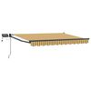 vidaXL Manual Retractable Awning with LEDs 3.5 x 2 m