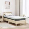 vidaXL Mattress White and Grey 80 x 200 cm Pocket Spring