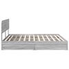 vidaXL Storage Bed Grey Sonoma 180 x 200 cm Engineered Wood