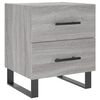 vidaXL Bedside Cabinets 2 pcs Grey Sonoma 40x35x47.5 cm Engineered Wood