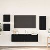 vidaXL TV Cabinet Set Wall-mounted 5 pcs Black Oak Engineered Wood