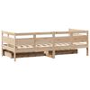 vidaXL Daybed with Drawers without Mattress 90x200 cm Solid Wood
