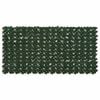vidaXL Balcony Screen with Leaves Dark Green 200 x 100 cm