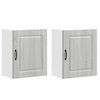vidaXL Kitchen Wall Cabinets 2 pcs Kalmar Grey Sonoma Engineered Wood