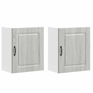 vidaXL Kitchen Wall Cabinets 2 pcs Kalmar Grey Sonoma Engineered Wood