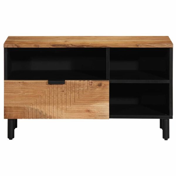 vidaXL TV Units Solid Acacia Wood 80 x 33.5 x 46 cm Engineered wood