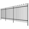 vidaXL Fence 600 x 150 cm Powder coated steel