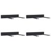 vidaXL Garden Tool Storage Racks Wall Mounted 4 pcs Black&nbsp;Steel