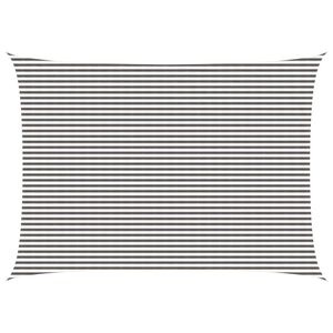 vidaXL Sunshade Sail 5 x 7 m HDPE Rectangular Light Grey and White