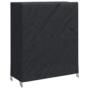 vidaXL Pingpong Table Cover Plain Black 165 x 70 x 185 cm Fabric