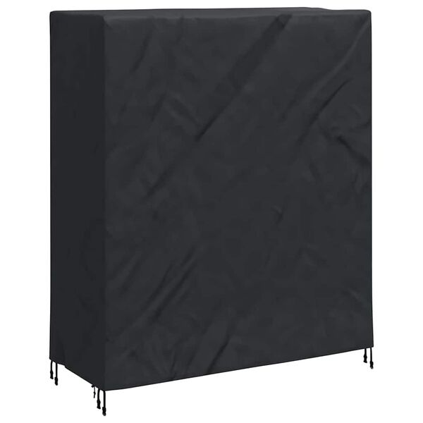 vidaXL Pingpong Table Cover Plain Black 165 x 70 x 185 cm Fabric